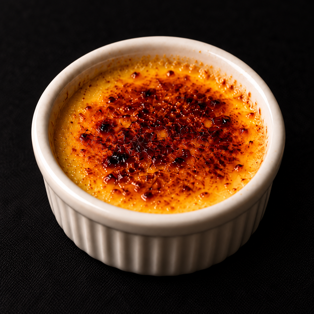 Homemade Crème Brûlée.