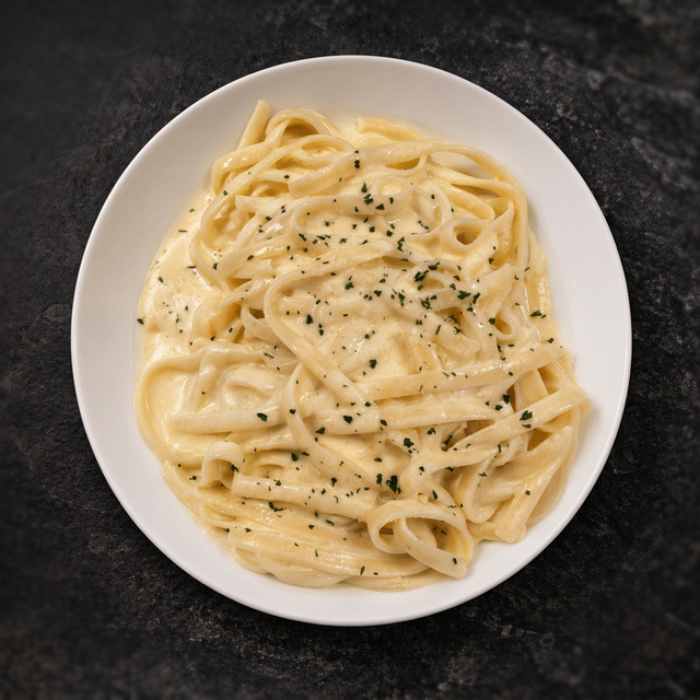 Kids Fettuccini Alfredo.